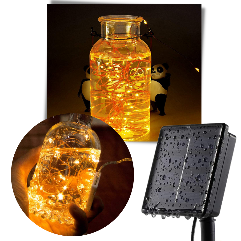 Solcelle LED-lyskæder - Ozerty