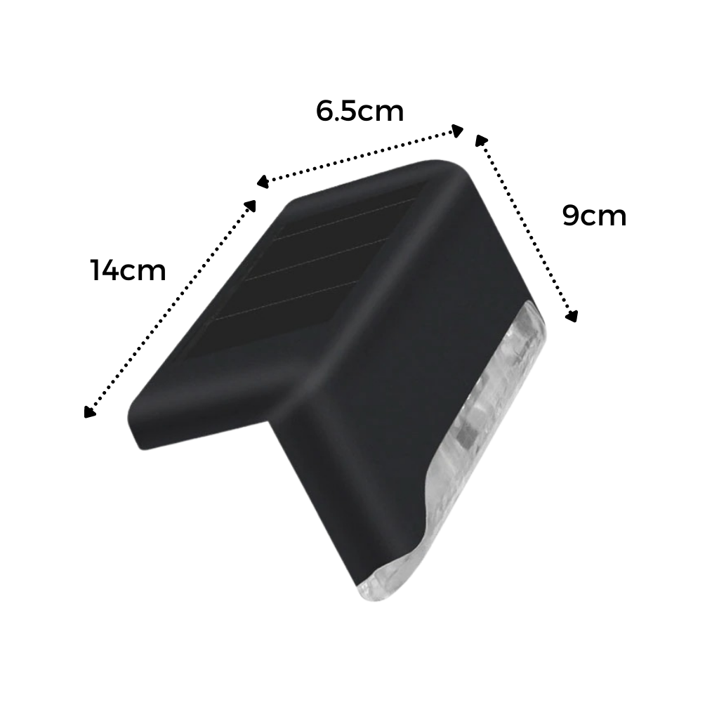 Solcelle LED-lys til trapper (4 stk.) - Ozerty