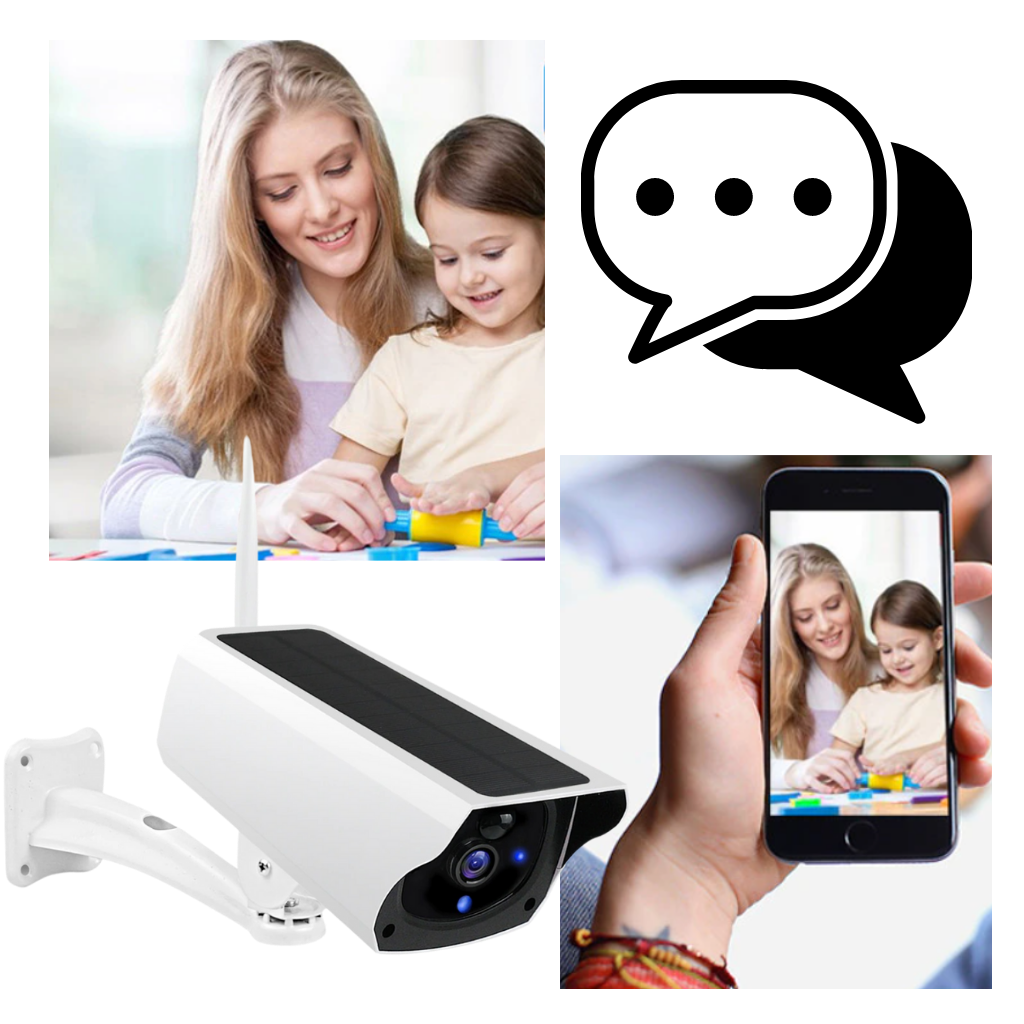 Solcelledrevet overvågningskamera - Ozerty