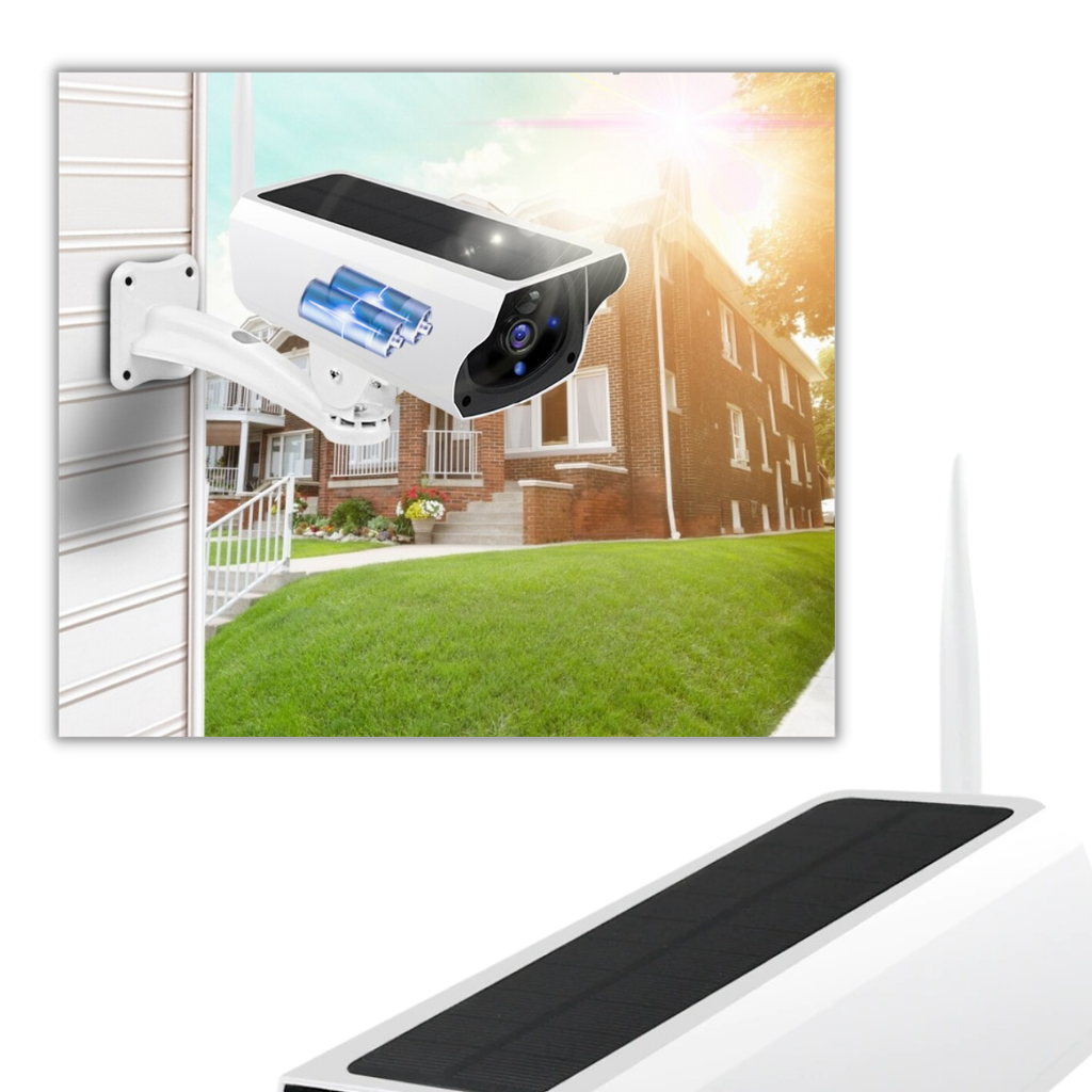 Solcelledrevet overvågningskamera - Ozerty