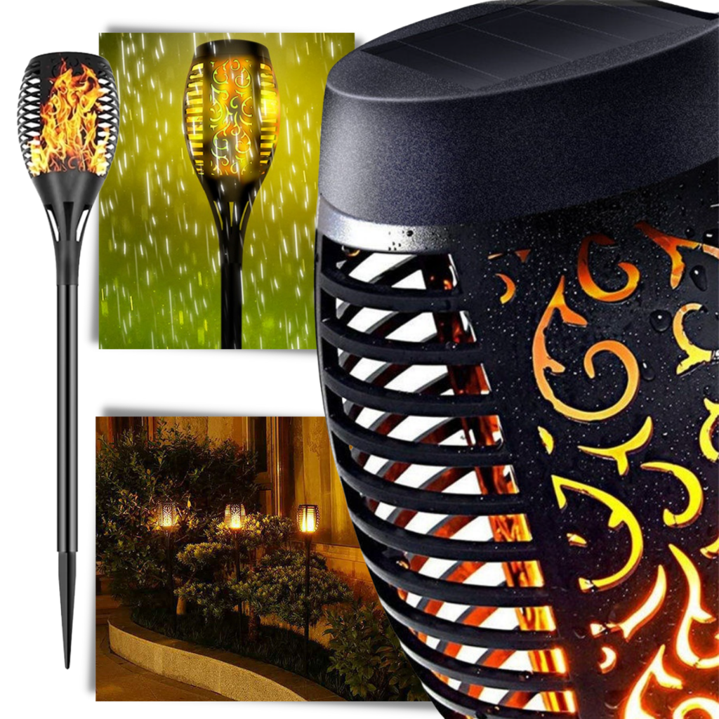 LED-fakkel sollys med flimrende flamme - Ozerty