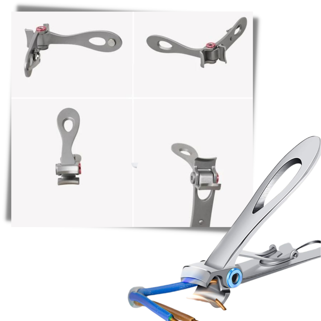 Negleklipper med bred kæbe i rustfrit stål - Ozerty