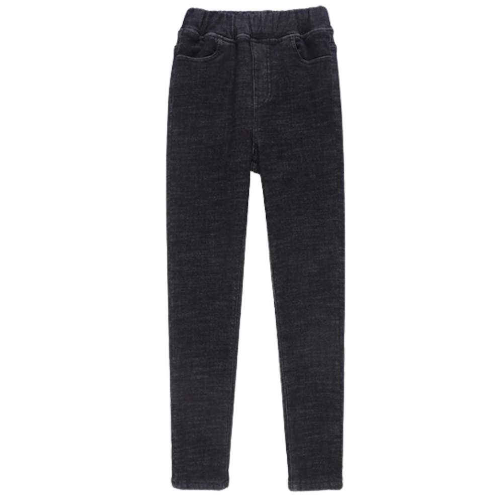 Jeggings til kvinder med termisk fleece - Ozerty