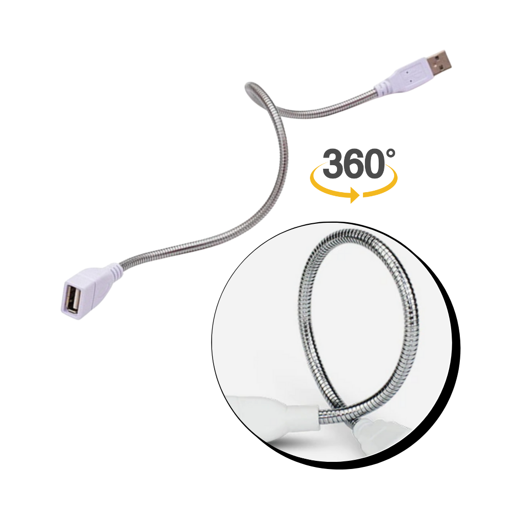 USB og LED-Grolys til Planter med Fleksibel Stang - Ozerty