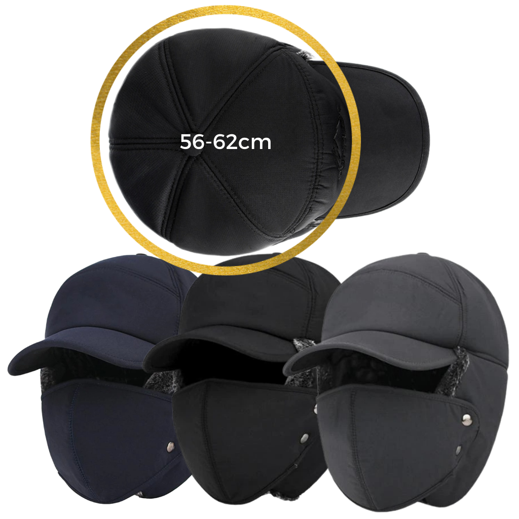 Unisex vindtæt hue til beskyttelse af ører og ansigt - Ozerty