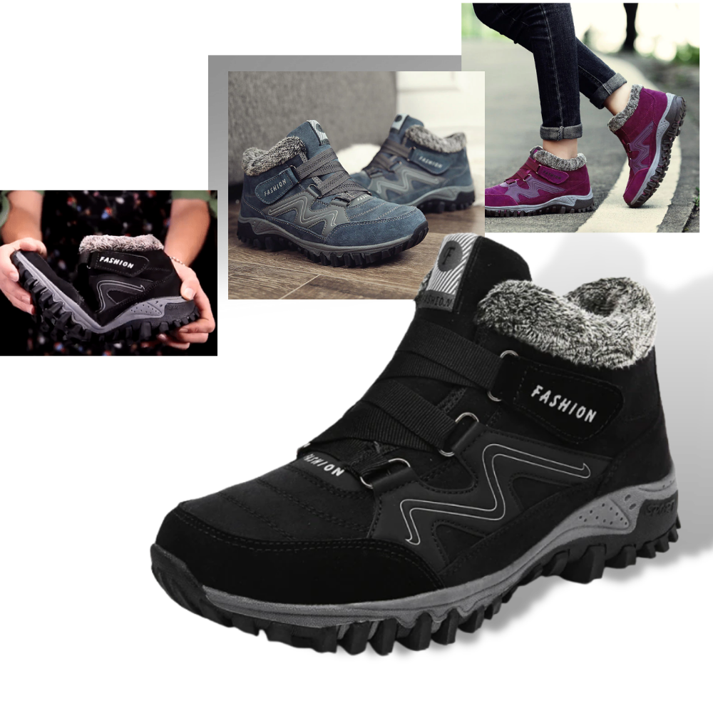 Vinterstøvler i læder - Ozerty