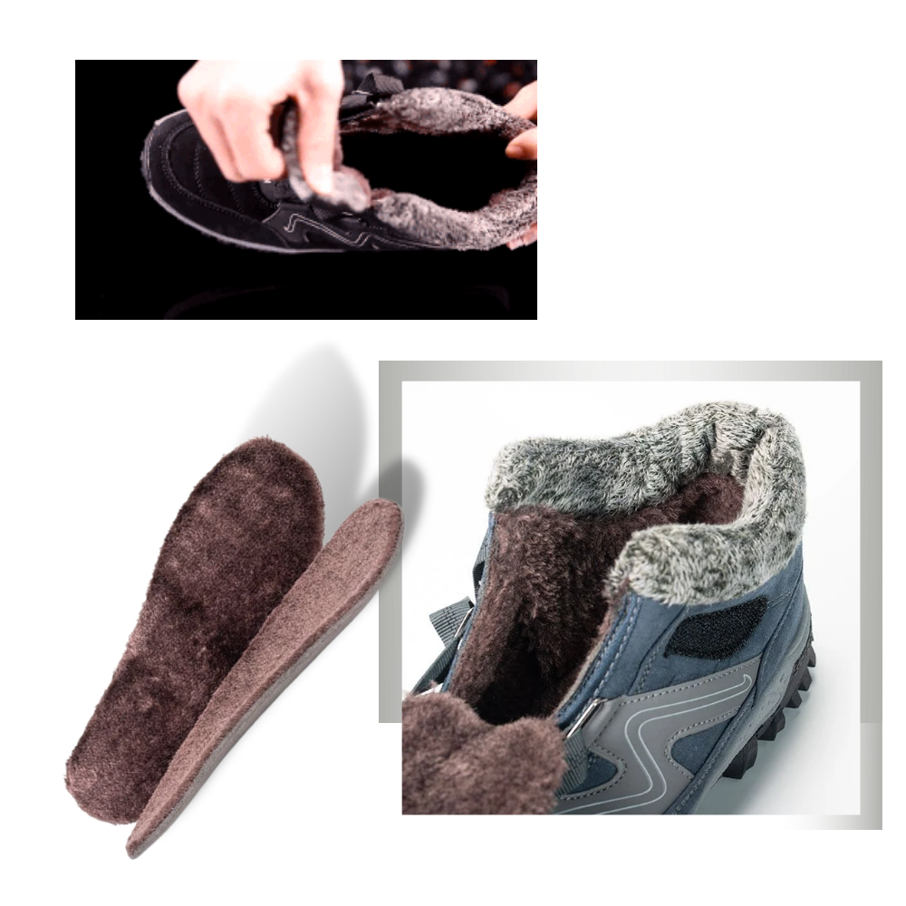 Vinterstøvler i læder - Ozerty