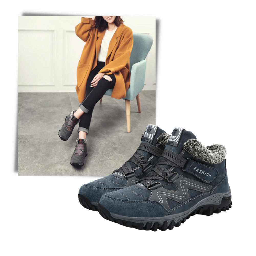 Vinterstøvler i læder - Ozerty