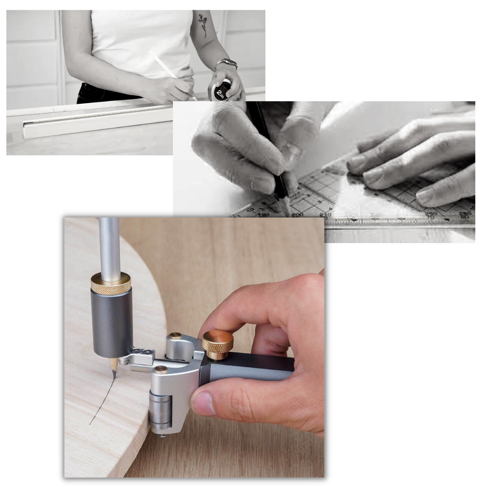 Skriveværktøj til træbearbejdning med dobbeltfunktion - Ozerty