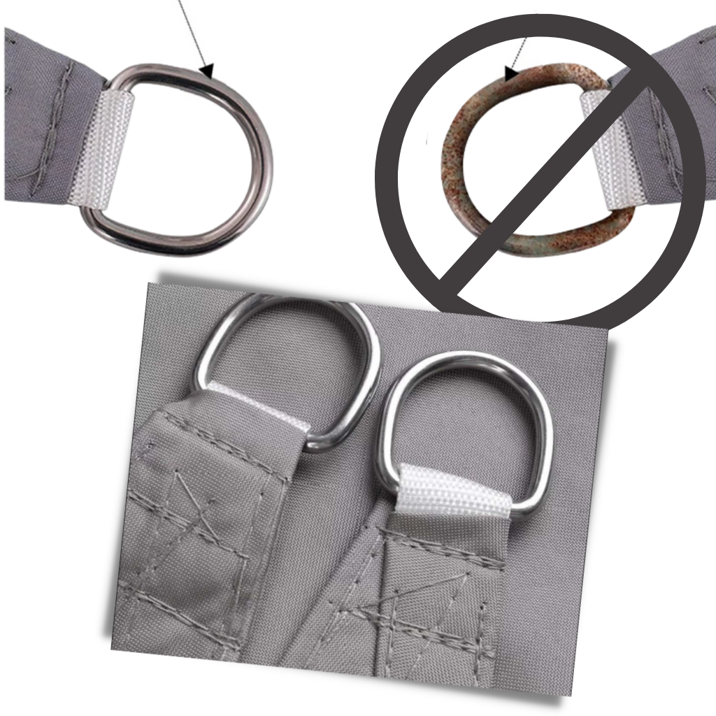 Vejrbestandigt Rektangulært Solsejl - Ozerty