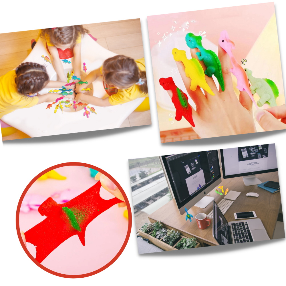 Klæbende Dinosaur fingerslangebøsse
- Ozerty