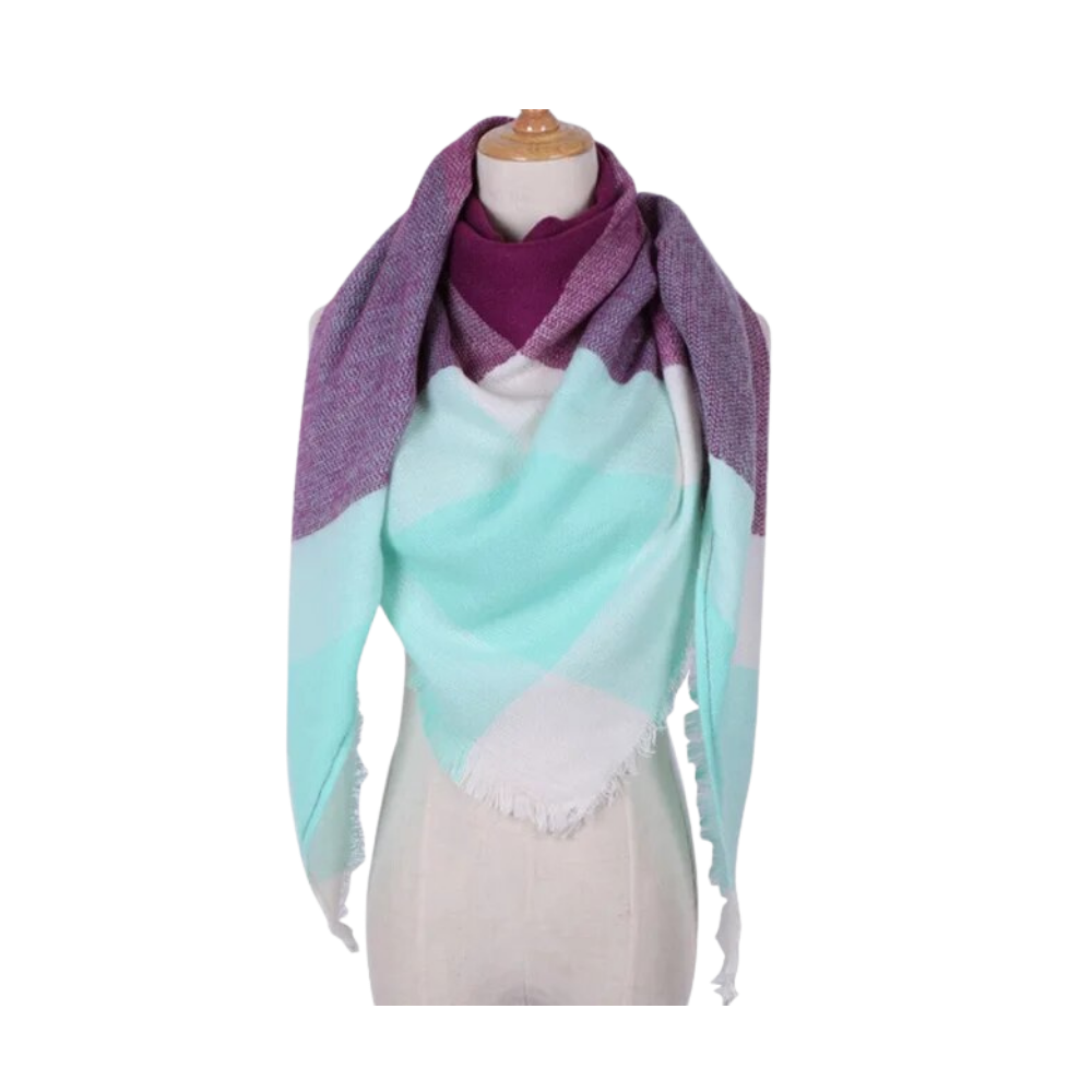 Ternet kashmirhalstørklæde med mohair-følelse
-Malte - Ozerty