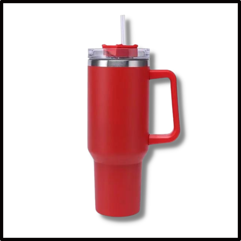 Isoleret kop til bilen med stor kapacitet og hank
- Ozerty