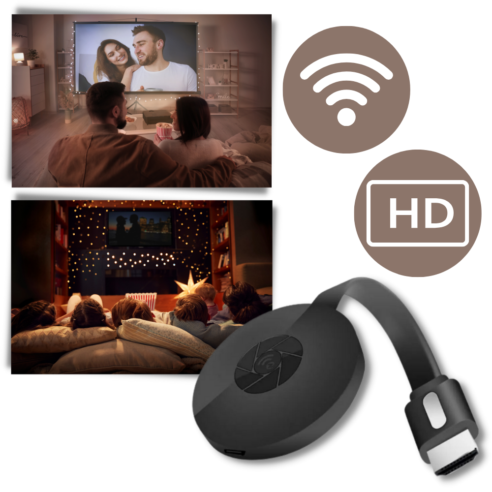 TV-stik HDMI Dongle til telefonprojektering
- Ozerty