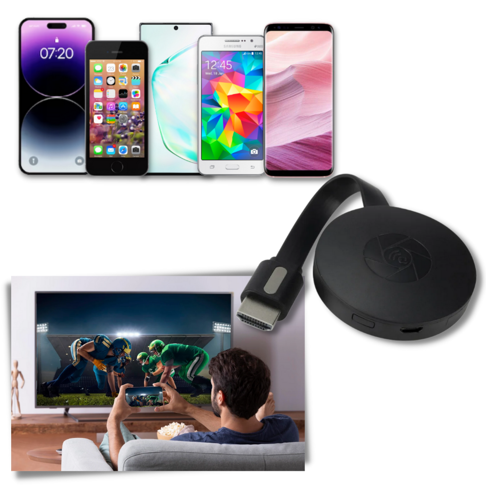 TV-stik HDMI Dongle til telefonprojektering
- Ozerty