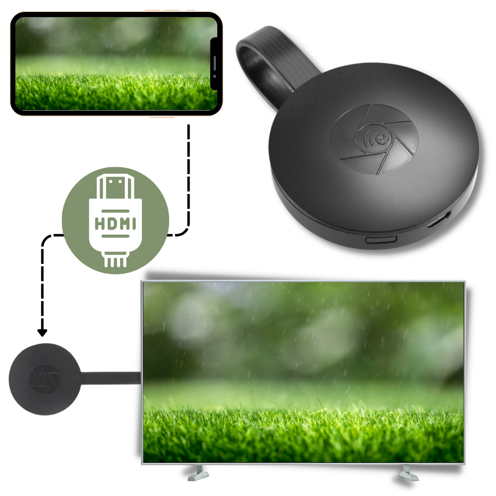 TV-stik HDMI Dongle til telefonprojektering
- Ozerty