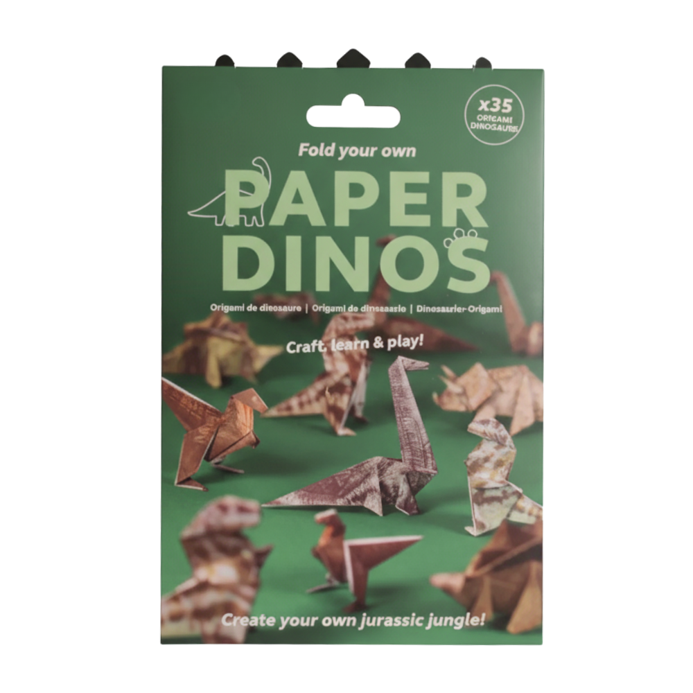 3D Kæledyrs-origamipapir -Dinosaur - Ozerty