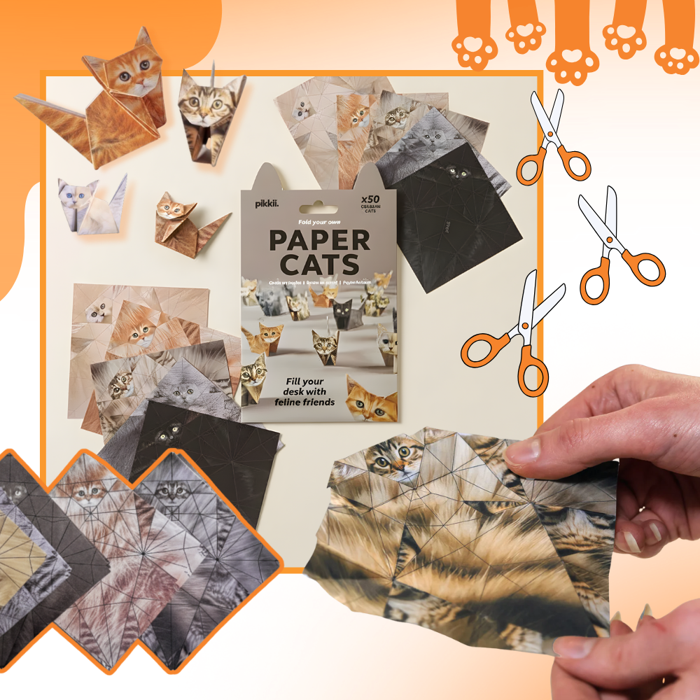 3D Kæledyrs-origamipapir - Ozerty