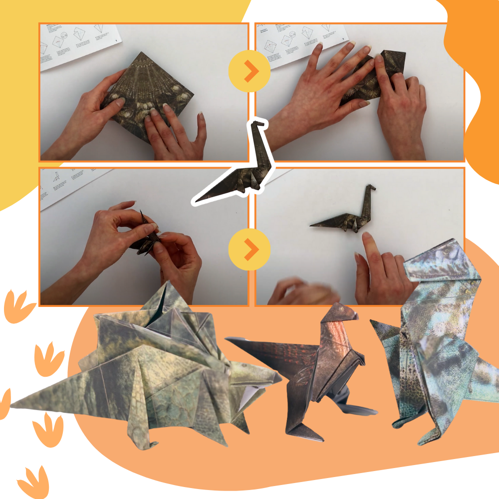 3D Kæledyrs-origamipapir - Ozerty