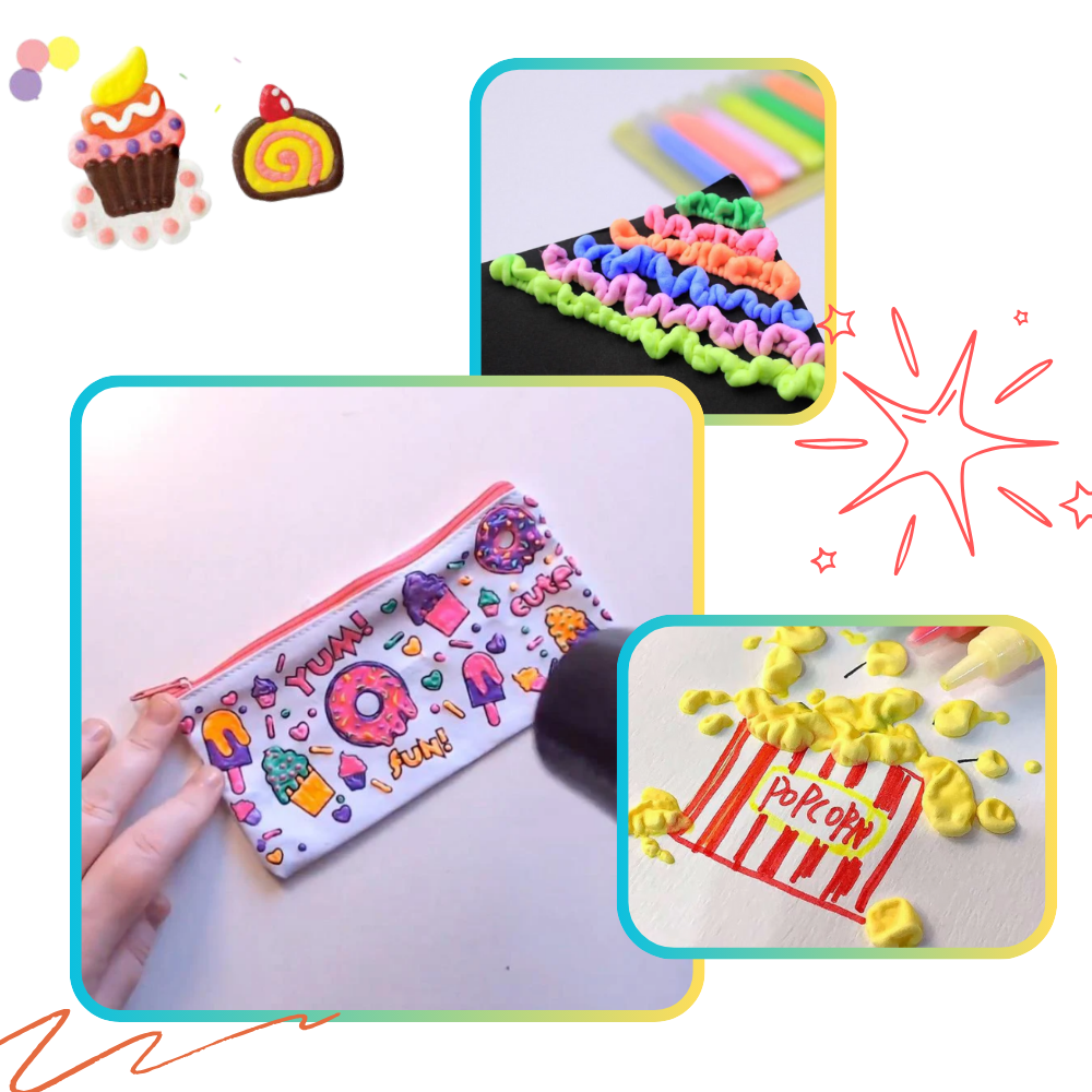 3D Puffy Bobbel Popcorn Tus - Ozerty
