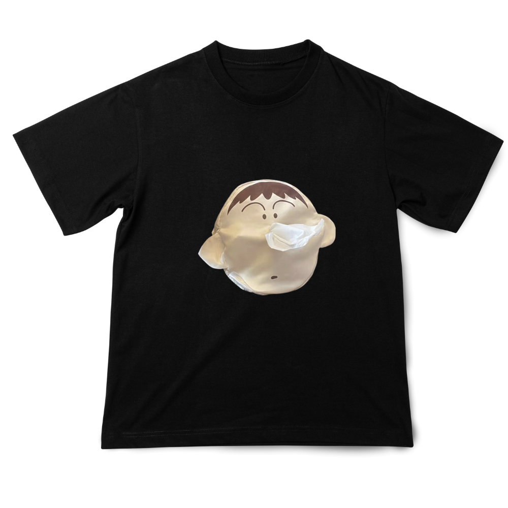 3D Shin Chan Carry trøje med lomme til papirlommetørklæder -Shin Chan T-shirt  - Ozerty