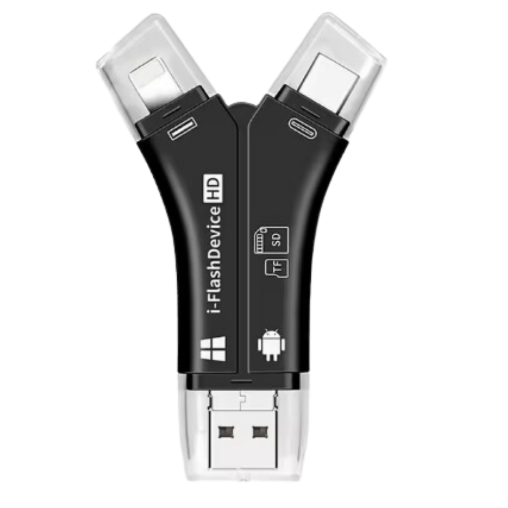 4-i-1 USB til telefoner


 -Sort - Ozerty