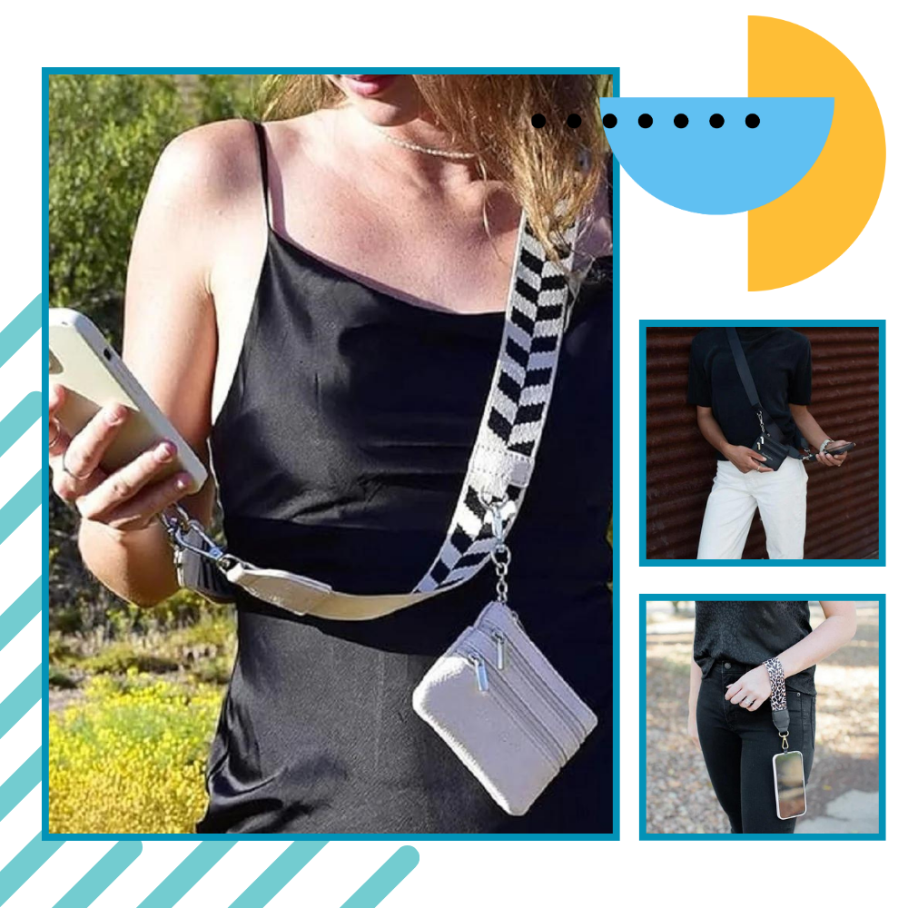 Justerbar crossbody mobilrem - Ozerty
