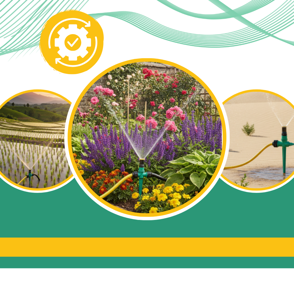 Justerbar Roterende Græssprinkler - Ozerty