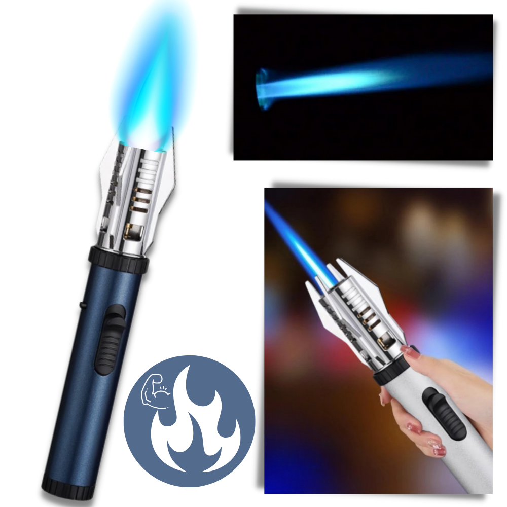 Vindtæt lighter med blå flamme

 - Ozerty