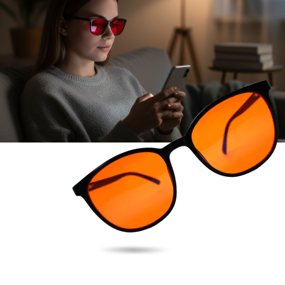 Blue Light Filter Røde Briller - Ozerty