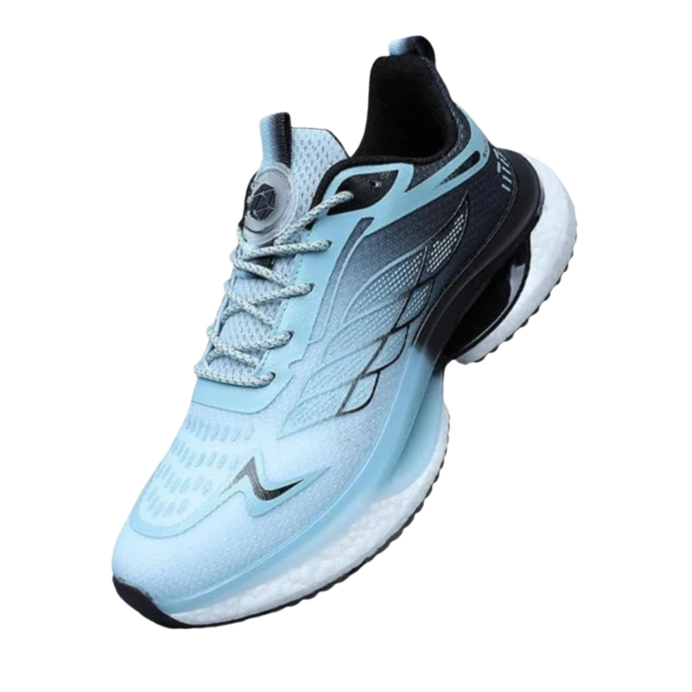 Åndbare løbesko med stødabsorbering -Blå - Ozerty