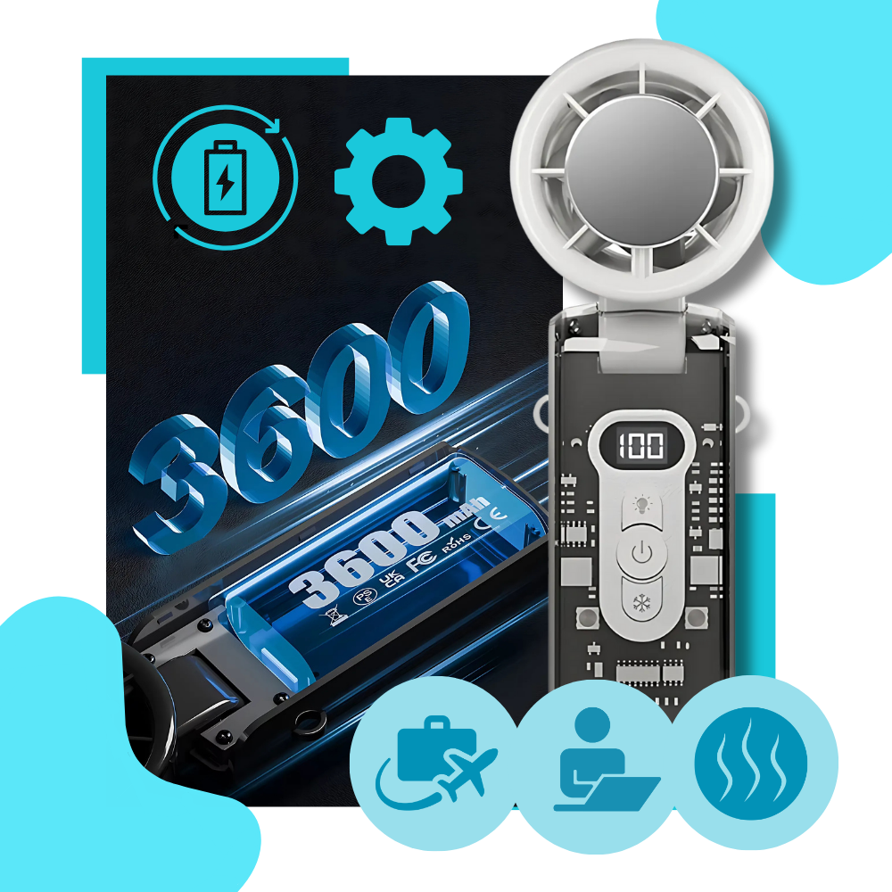 Breeze Mini Turbo Ventilator - Ozerty