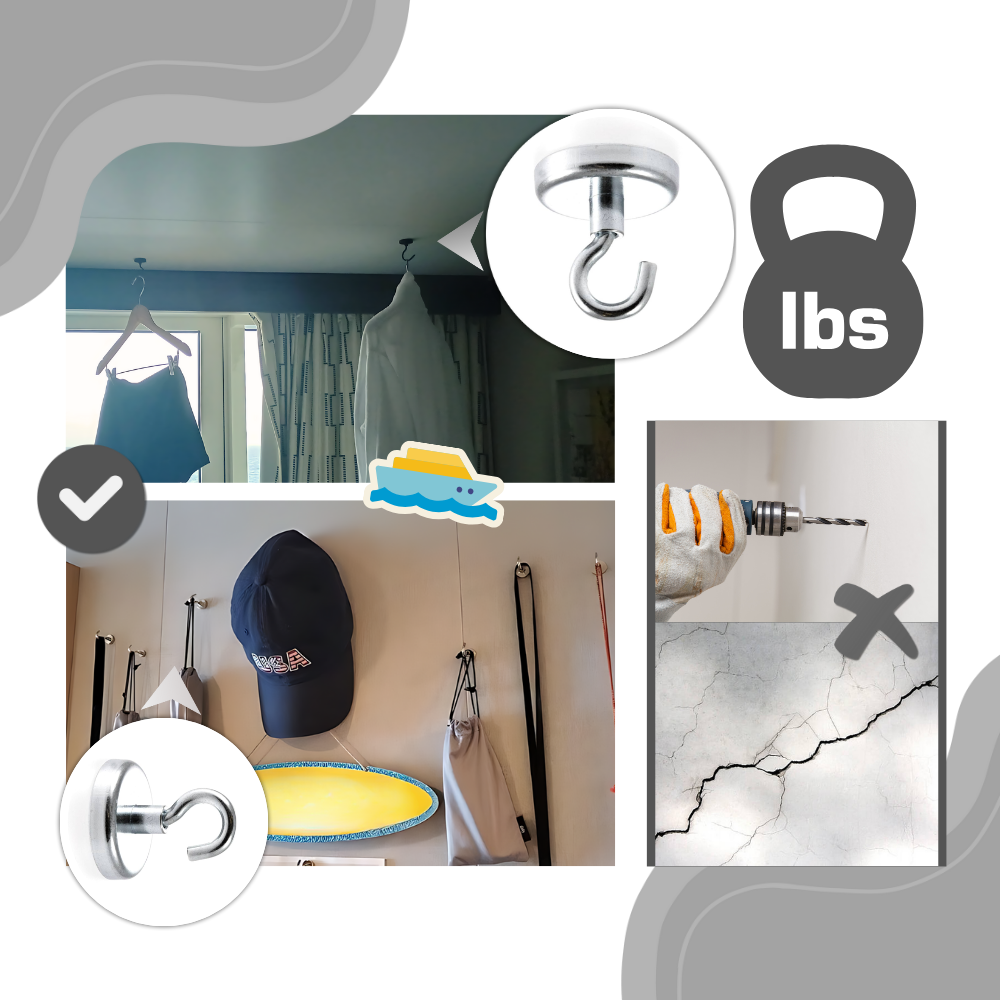 Magnetiske Kroge til Kabine - Ozerty