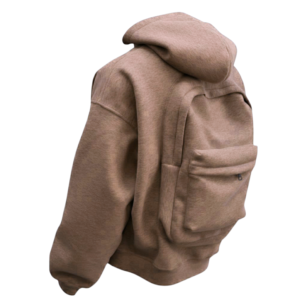 Carry Wear Utility Hættetrøje -Kaffe - Ozerty