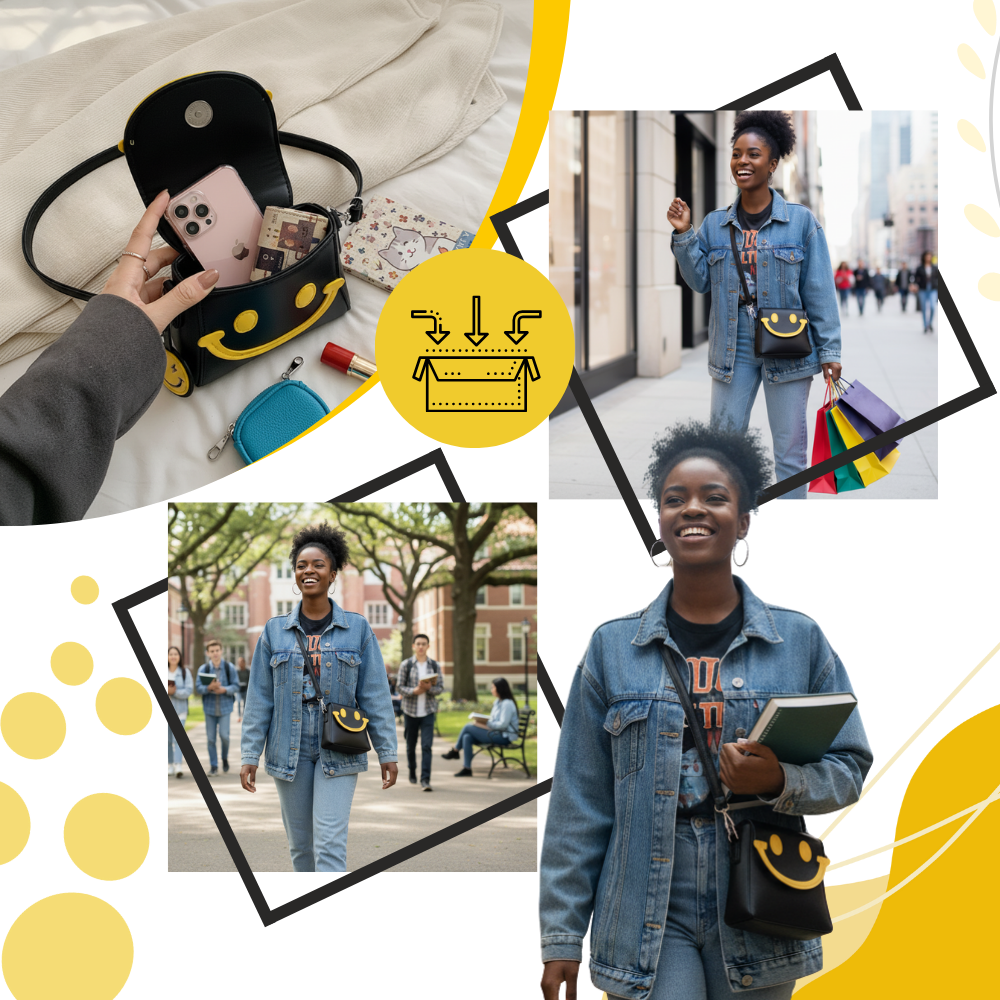 Crossbody-taske Med Muntert Smil - Ozerty