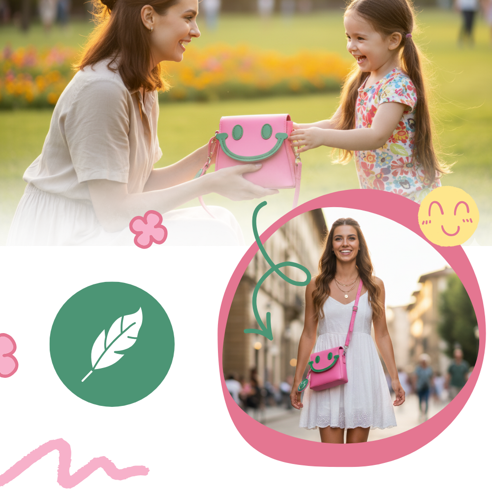 Crossbody-taske Med Muntert Smil - Ozerty