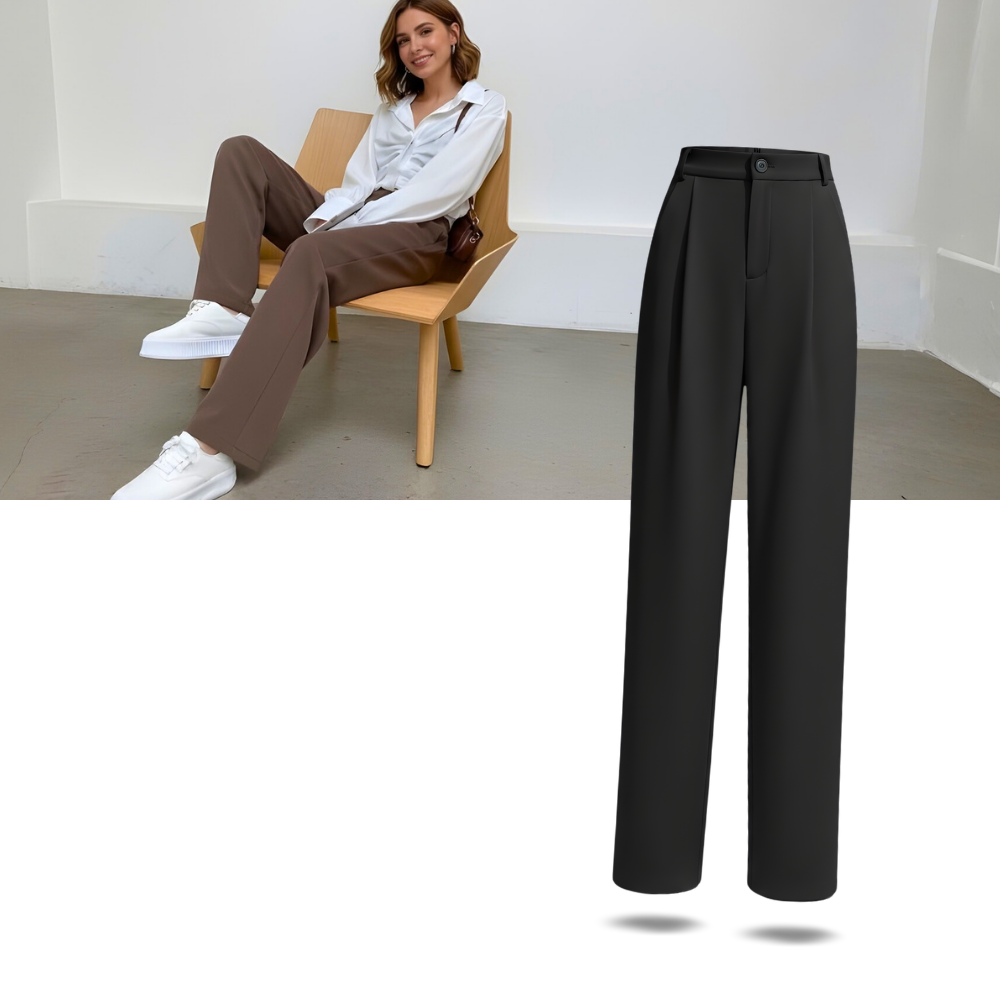 Chic Composure bukser med brede ben - Ozerty