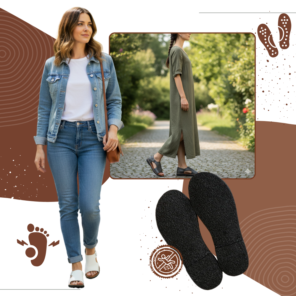 Chic Vintage Ortopædiske Sandaler - Ozerty