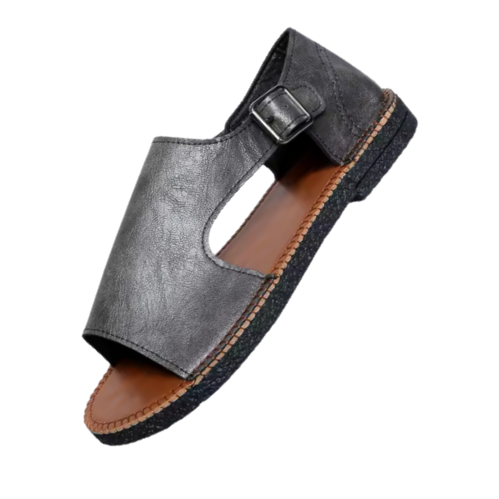 Chic Vintage Ortopædiske Sandaler -Grå - Ozerty