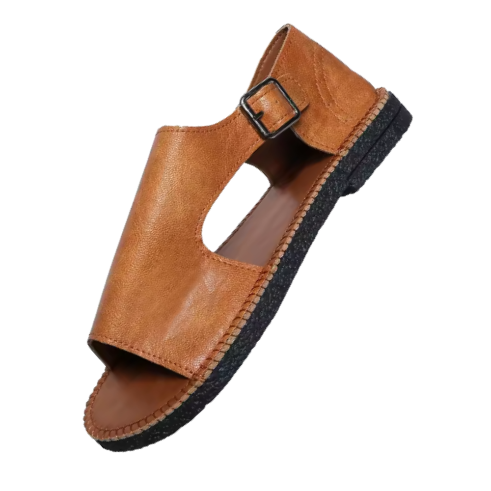 Chic Vintage Ortopædiske Sandaler -Lys brun - Ozerty