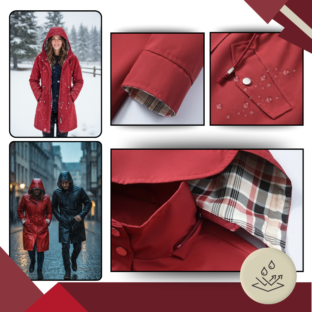 Chic Vandtæt Frakke - Ozerty