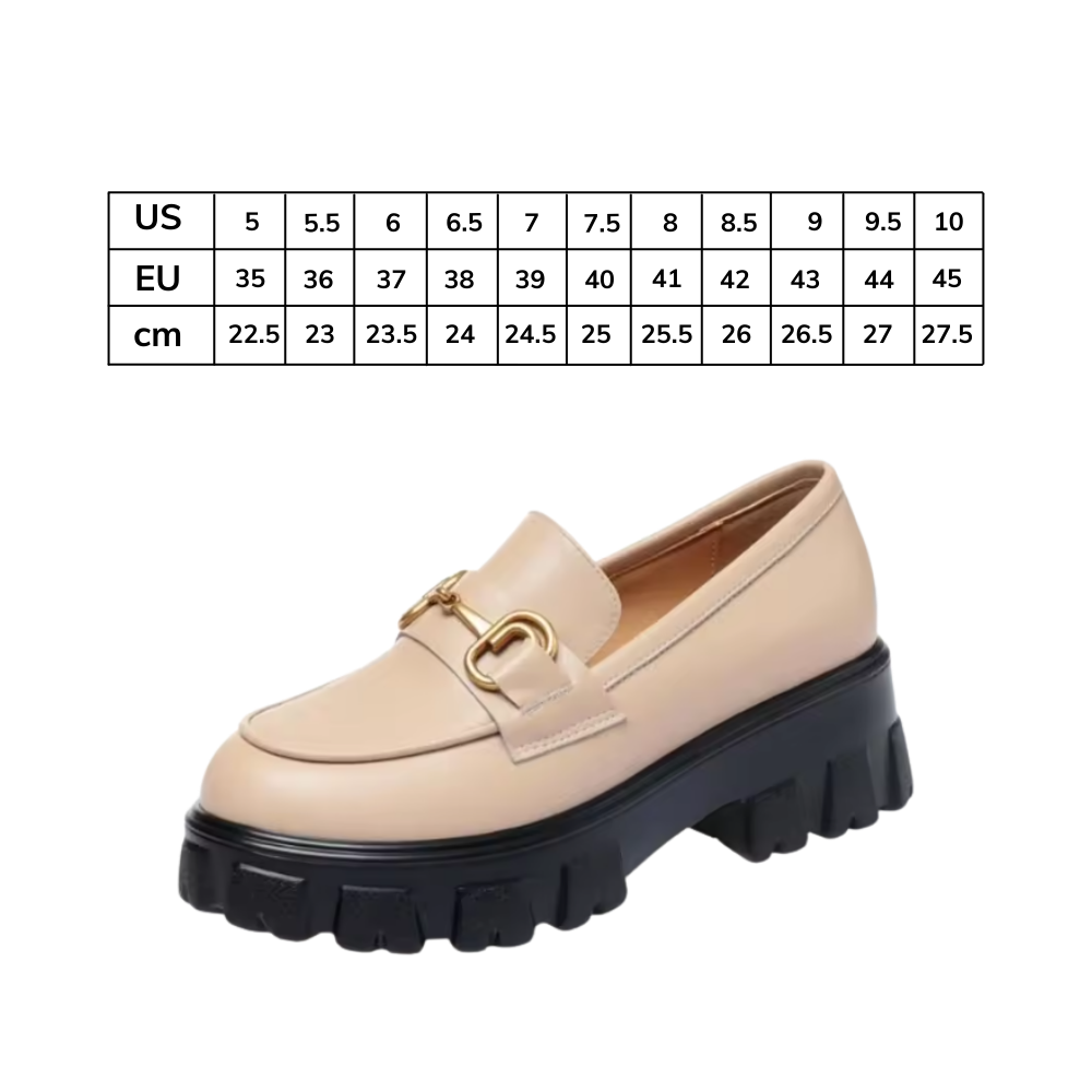 Chunky Stilfulde Læder Loafers - Ozerty