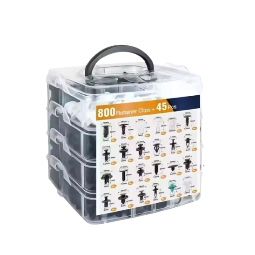 Komplet bilnitte-sæt -800 stk. med værktøj - Ozerty