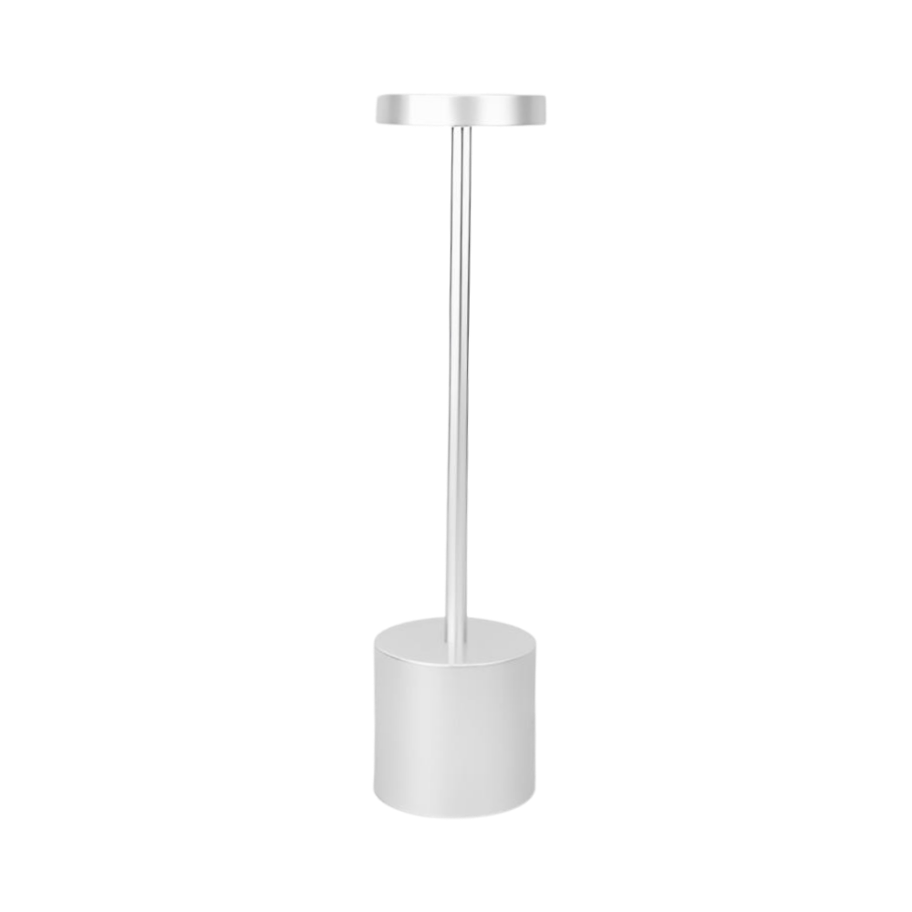 Batteridrevet genopladelig bordlampe

 -Sølv - Ozerty