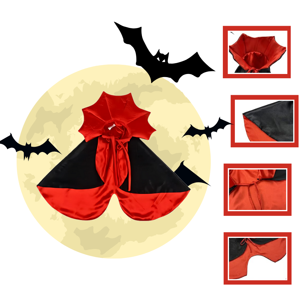 Sødt Dracula-kæledyrskostume til Halloween - Ozerty