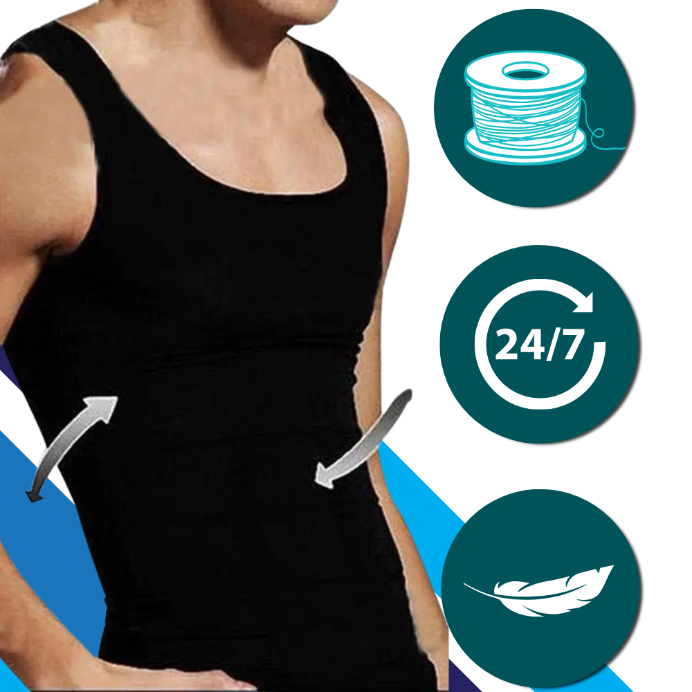 Diskret slankende body shaper til mænd - Ozerty
