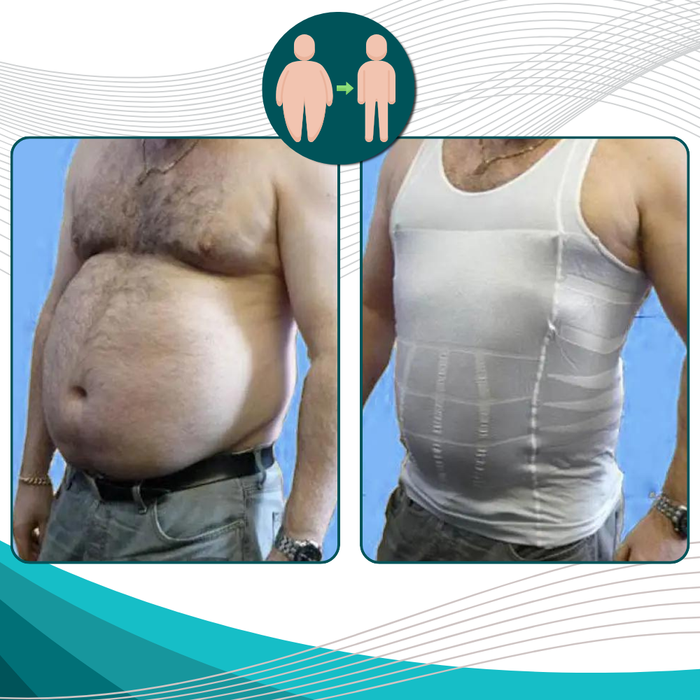 Diskret slankende body shaper til mænd - Ozerty