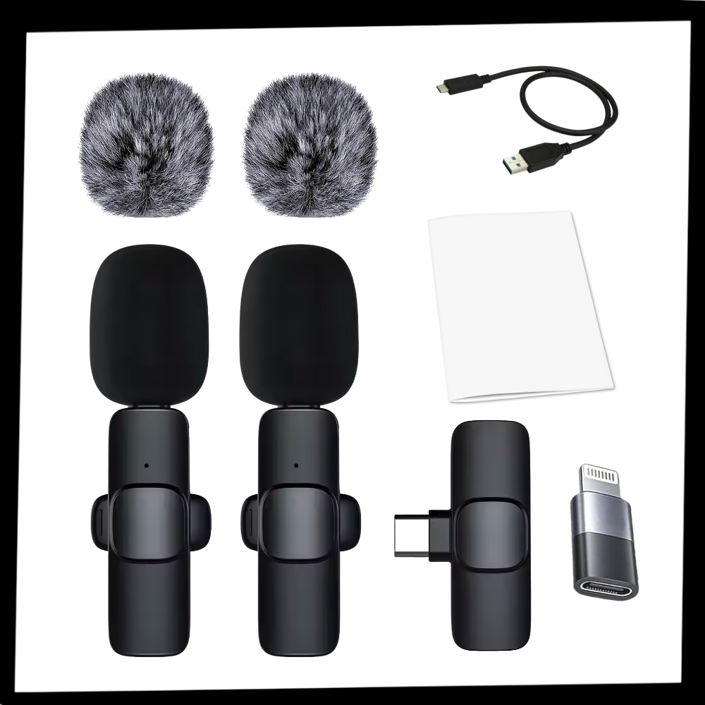 Dobbelt Støjreducerende Mikrofon - Ozerty