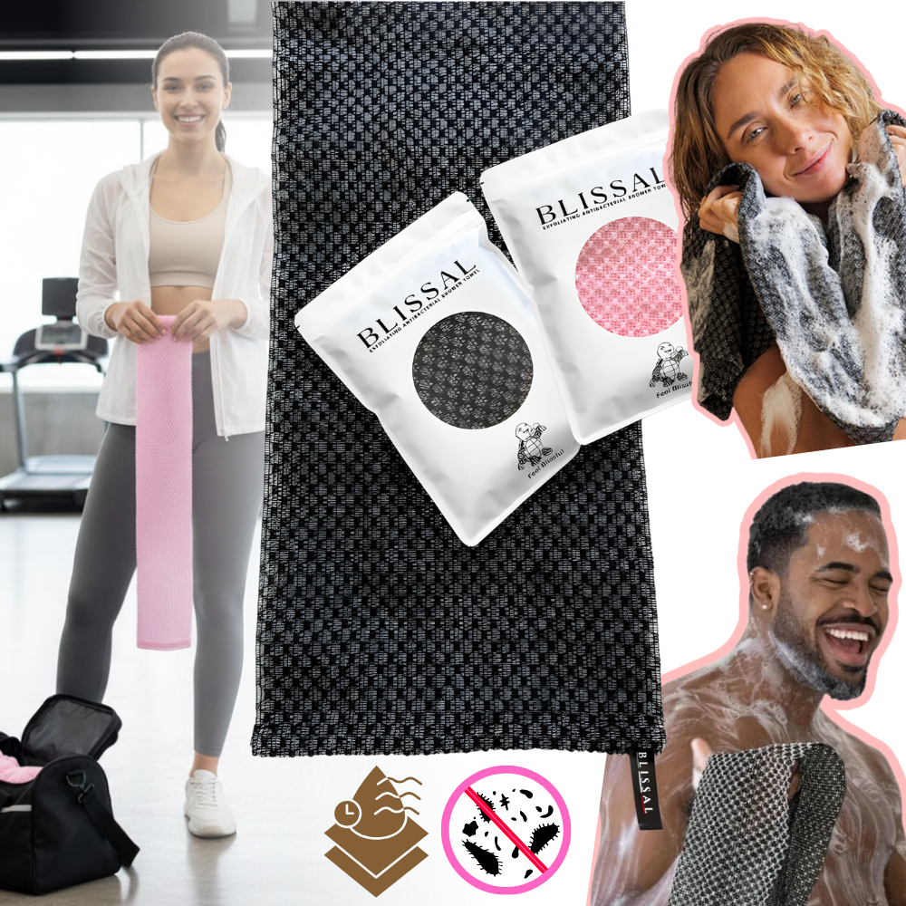 Vaskeklud med dobbelt tekstur til eksfoliering - Ozerty