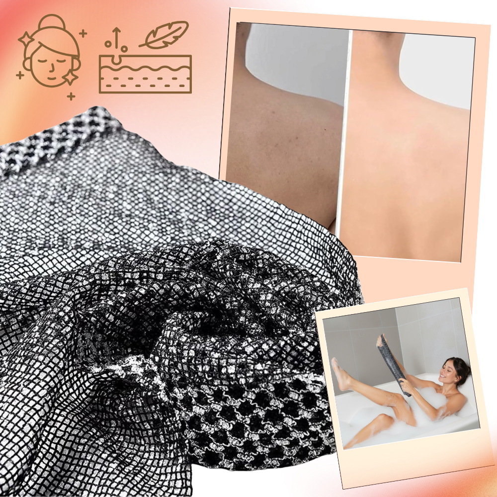 Vaskeklud med dobbelt tekstur til eksfoliering - Ozerty